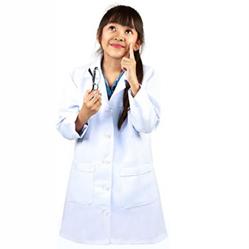 NEW! Children's White Lab Coat Size 8-10 Costume (Natural Uniforms Style #1016)